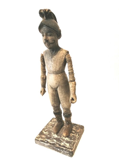 a rare 19th century italian wooden figure - CATEGORY: ANTIQUE MISCELLANEOUS - DATED 1870