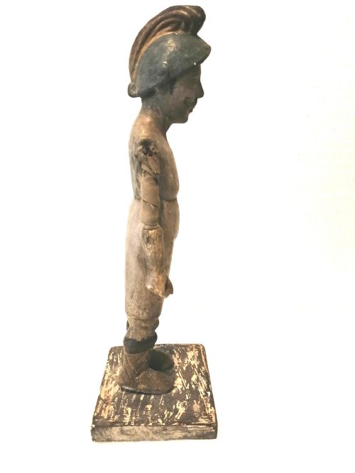 A RARE 19TH CENTURY ITALIAN WOODEN FIGURE - ADDITIONAL PHOTO 3