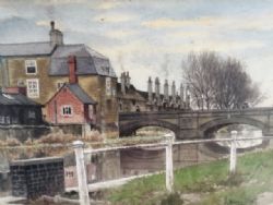 A FRAMED WATERCOLOUR BY JOHN WACEY HART