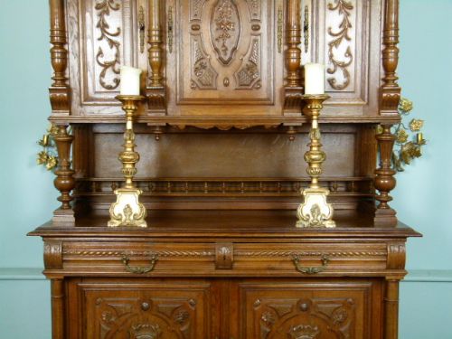 fig 3. 
 French Carved Oak Henri II Revival Buffet Sideboard











































































































































































