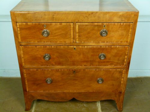 fig 2.  Regency Mahogany Chest Of Drawers
