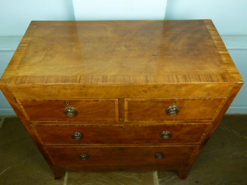 fig 3.  Regency Mahogany Chest Of Drawers
