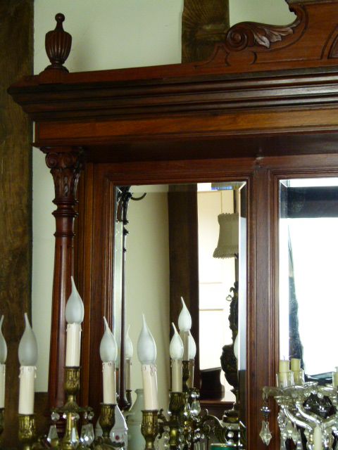 fig 5. Victorian Carved Walnut Mirror-Back Sideboard