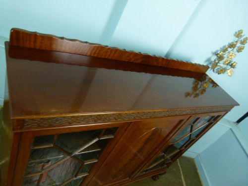fig 4. 1920`s Mahogany Georgian Style Dwarf Bookcase