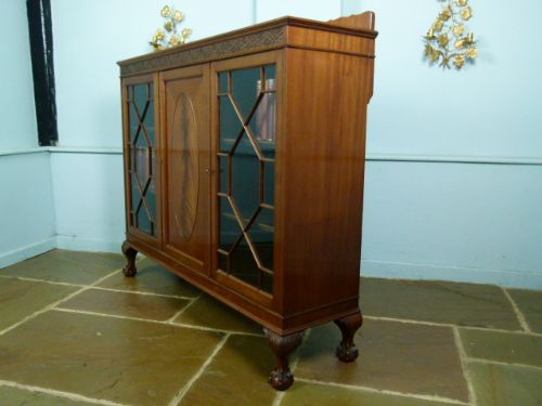 fig 5. 1920`s Mahogany Georgian Style Dwarf Bookcase
