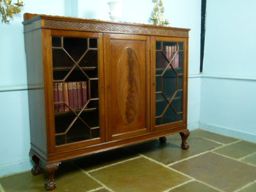 1920`S Mahogany Georgian Style Dwarf Bookcase
