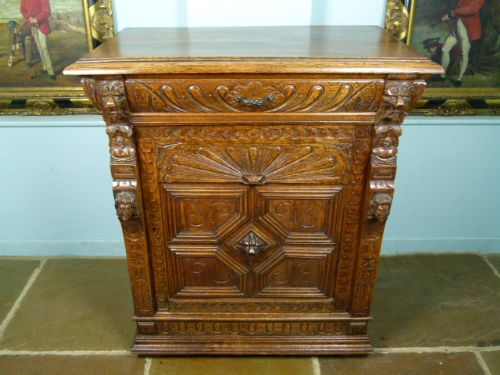 fig 3. Charming Victorian Carved Oak Sideboard