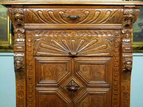 fig 4. Charming Victorian Carved Oak Sideboard