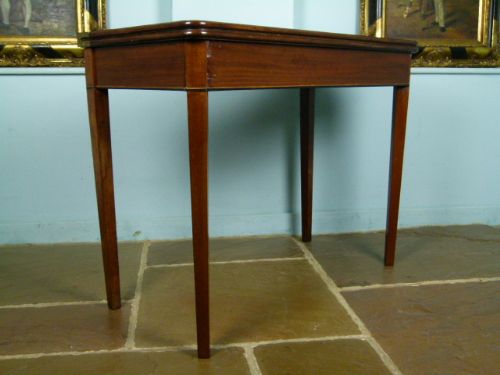Elegant George III Mahogany Fold-over Tea Table