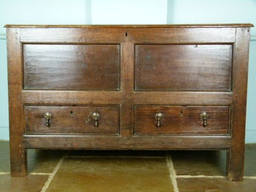 Characterful 18thc Oak Georgian Mule Chest
