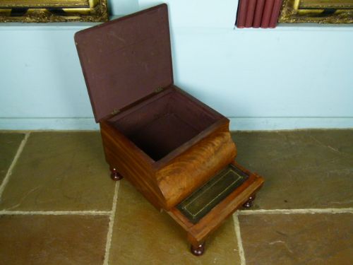 fig 2. Victorian Mahogany Library Steps Commode 