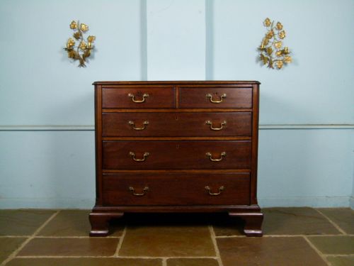 fig 1. Charming Georgian Oak Chest Of Drawers
 