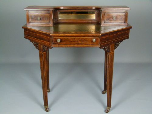 fig 1. Edwardian Rosewood Desk Writing Table 
