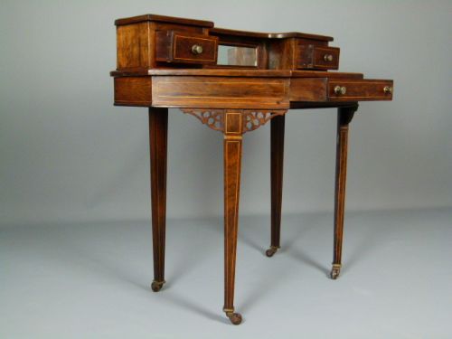 fig 2. Edwardian Rosewood Desk Writing Table 