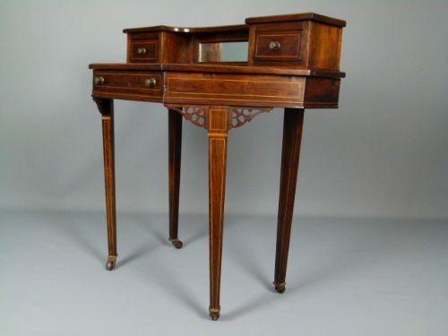 fig 3. Edwardian Rosewood Desk Writing Table 