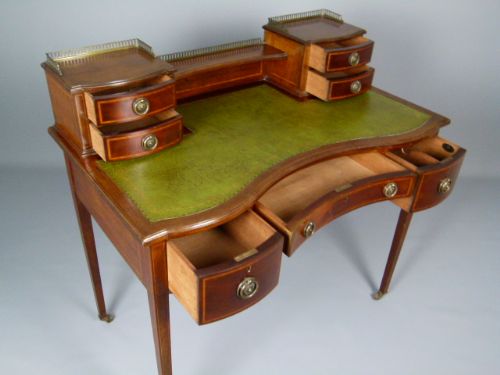 fig 3. Edwardian Maple & Co Desk Writing Table 