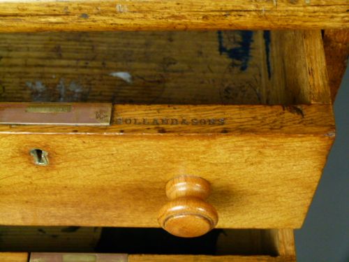 fig 5. Fine Quality Holland & Sons Victorian Oak Pedestal Desk.