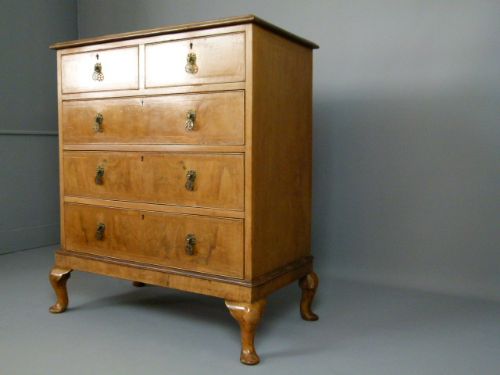 fig 3. Early 20th Century Walnut Chest Of Drawers
 