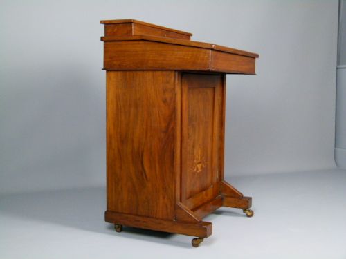 fig 3. Edwardian Inlaid Mahogany & Rosewood Davenport