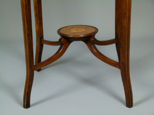 fig 2. Edwardian Rosewood & Marquetry Centre Occasional Table