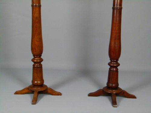 fig 1. Pair Of Edwardian Mahogany Torcheres