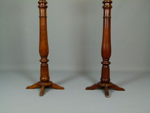 fig 2. Pair Of Edwardian Mahogany Torcheres