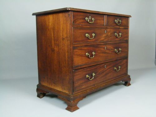 fig 2. Delightful Georgian Small Mahogany Chest Of Drawers
