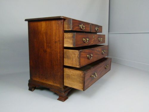fig 3. Delightful Georgian Small Mahogany Chest Of Drawers