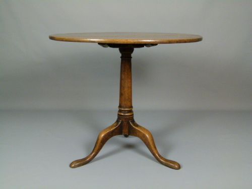 fig 3. Georgian Country Oak Tilt-Top Breakfast/ Supper Table
