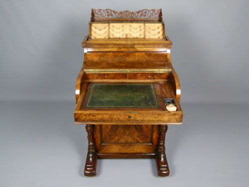 fig 5. Fine Quality Victorian Burr Walnut Davenport