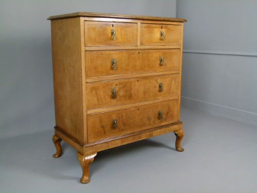 fig 1. Early 20th Century Walnut Chest Of Drawers
 