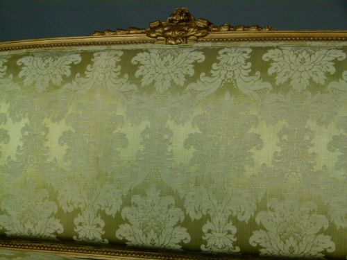 fig 3.  Elegant French  Louis XVI Revival Giltwood Sofa
 