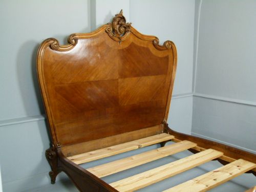 fig 3. Very Fine Louis XV Style-Rococo French Double Bed 