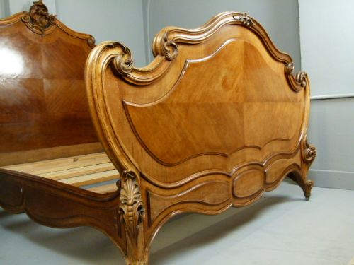 fig 5. Very Fine Louis XV Style-Rococo French Double Bed 