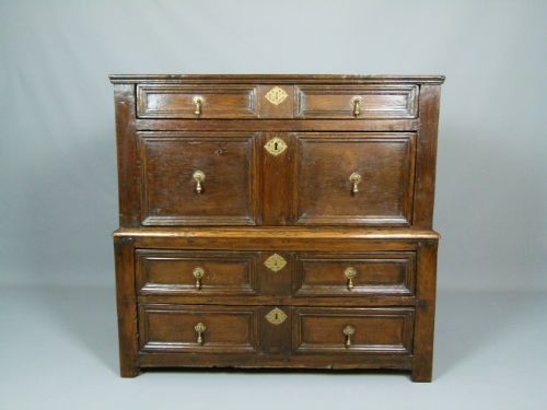 17th Century Oak Garret Chest of Drawers