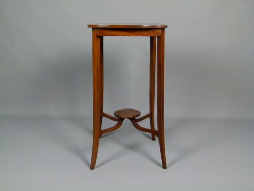 fig 1. Edwardian Mahogany Inlaid Occasional Table