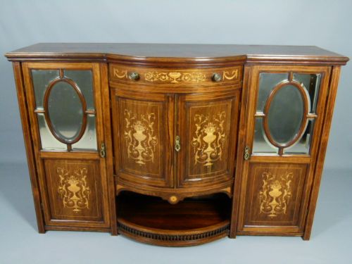 fig 1. Edwardian Rosewood & Marquetry Sideboard