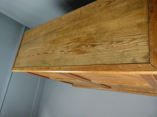 fig 3. Victorian Pine Large storage Cupboard Cabinet With Drop-Down Doors.
 