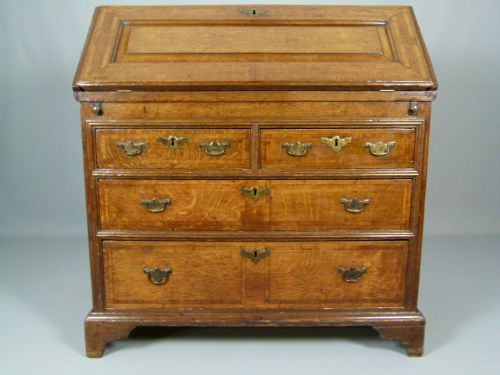 fig 1. Early 18thC Country Oak Bureau