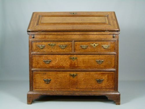 Early 18thc Country Oak Bureau