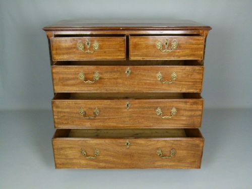 fig 2. George III Mahogany Chest Of Drawers C1760