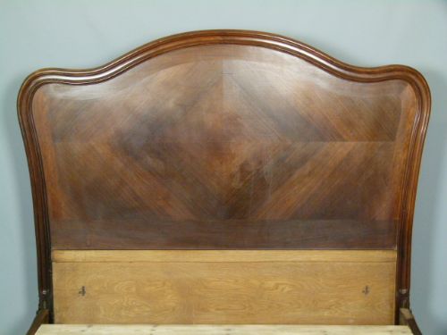 fig 2. French Walnut & Rosewood Double Bed c1890