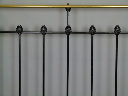 fig 4. Victorian Brass And Iron Black Double Bed