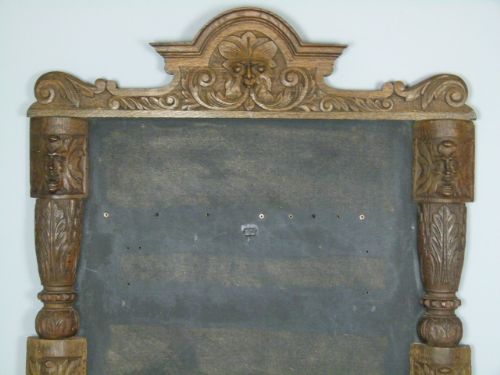 fig 2. Large 19thc Elaborately Carved Oak Picture/Mirror-Frame