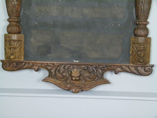 fig 3. Large 19thc Elaborately Carved Oak Picture/Mirror-Frame