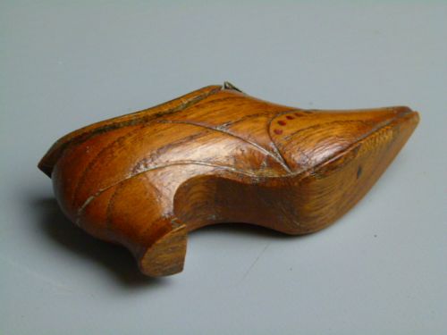 fig 1. 19th Century Treen Shoe Snuff Box