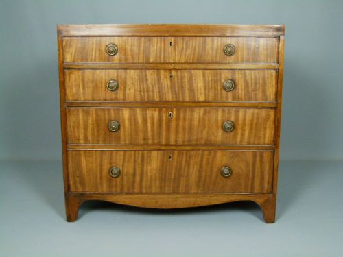George III Mahogany Caddy-top Chest of Drawers
