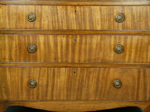 fig 1. George III Mahogany Caddy-Top Chest Of Drawers