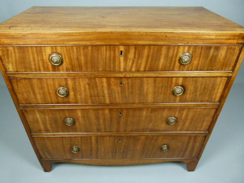 fig 3. George III Mahogany Caddy-Top Chest Of Drawers