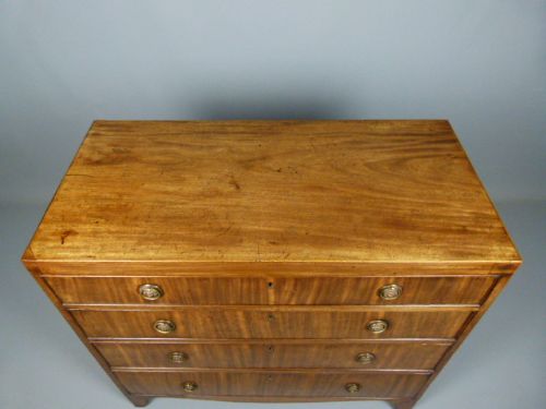 fig 4. George III Mahogany Caddy-Top Chest Of Drawers